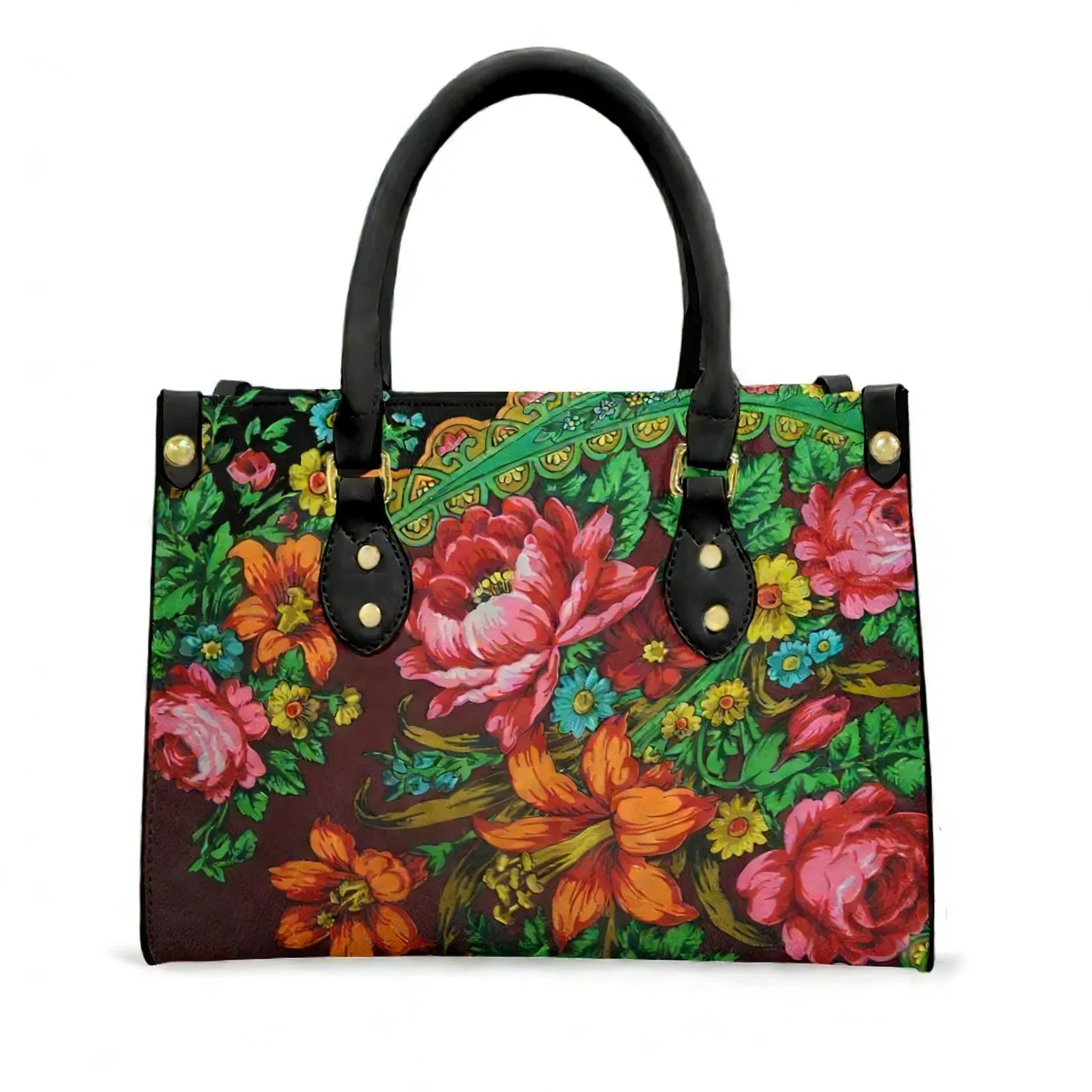 Ethnic Fashion Images - Fashionable Ethnic Floral Prints Tote Bag