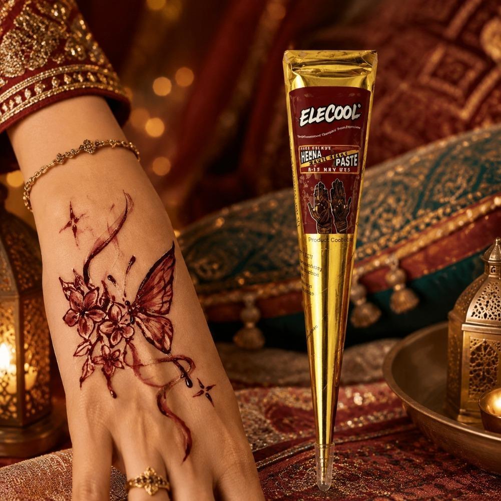 Ethnic Fashion India - Natural Temporary Flash Tattoo Paste Black