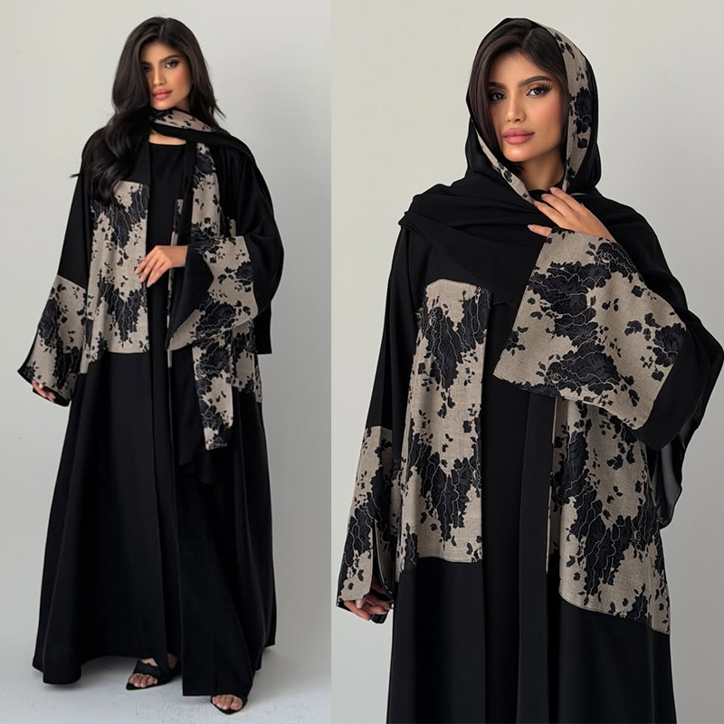 Jalabiya Women Arabic - Women Eid Abaya Hijab 2 Piece