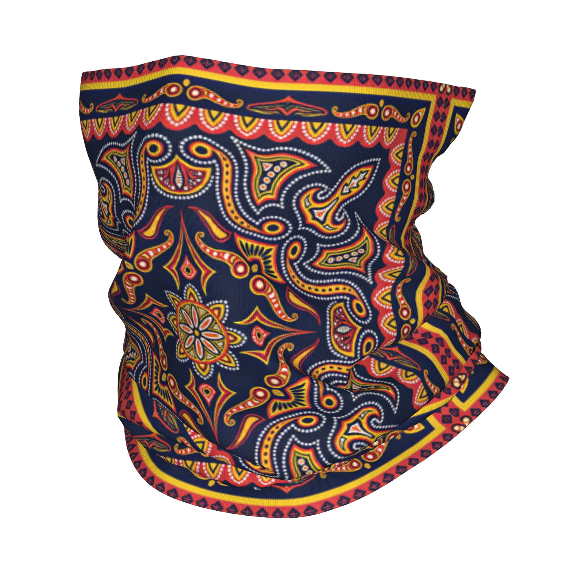 Ethnic Fashion Men - Ethnic Dot Tribal Paisley Balaclava Hiking