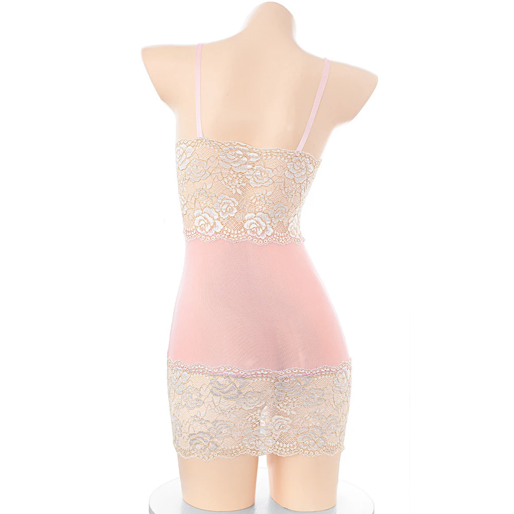 Sweet Girl Lace Flower Pink Dr - Ethnic Outfit 评论和价格