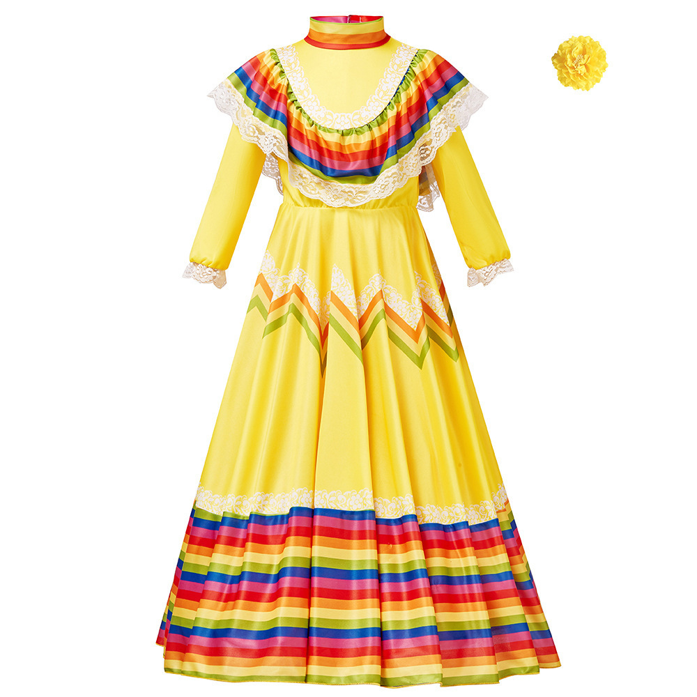 Halloween Mexican large skirt  - Ethnic Outfit 评论和价格
