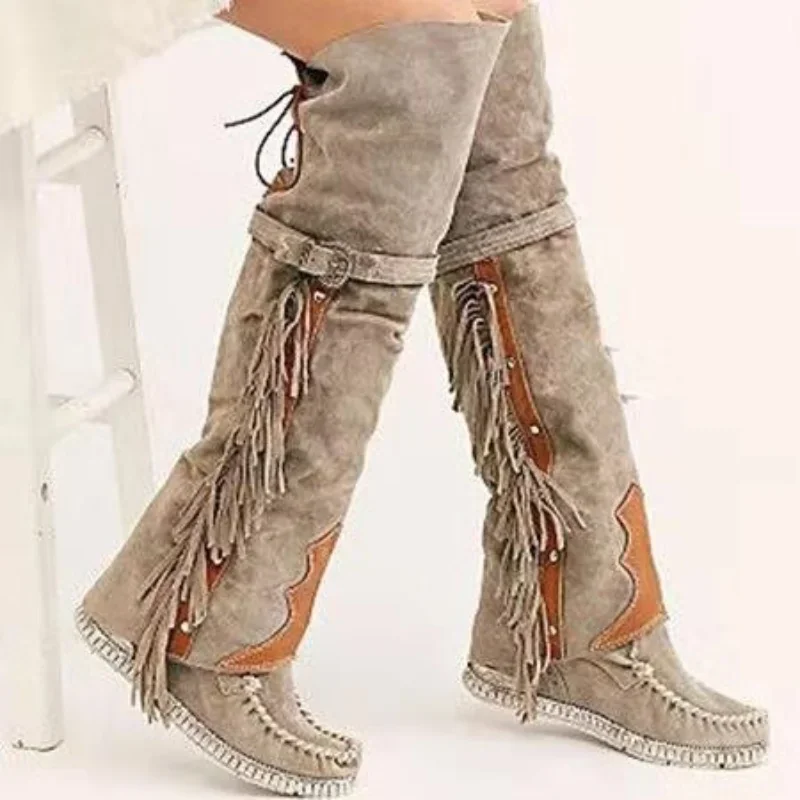 Fashion Bohemia Knee-length Wo - Ethnic Fashion Style 评论和价格
