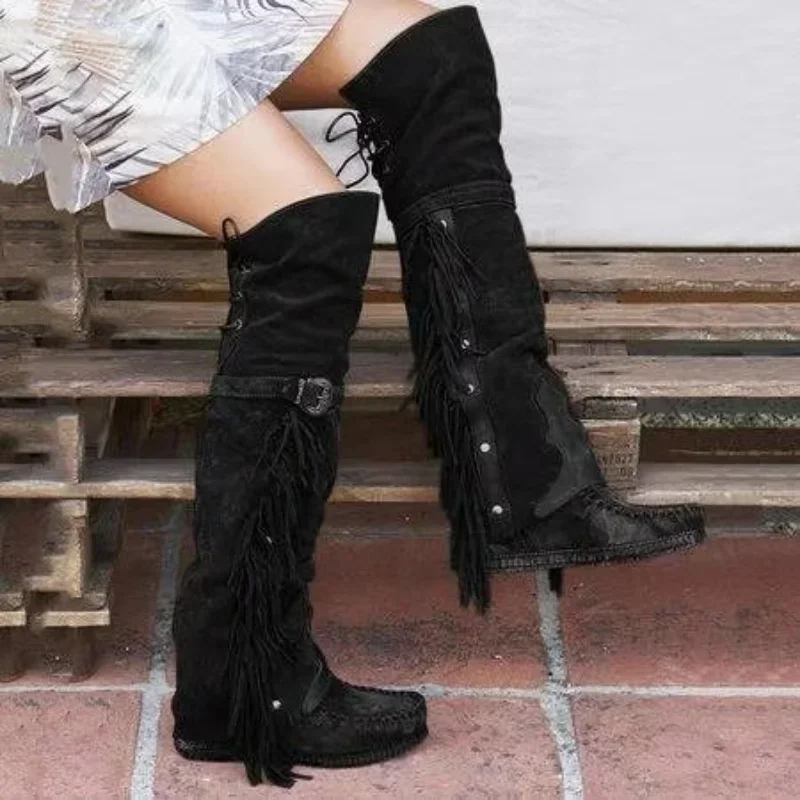 Fashion Bohemia Knee-length Wo - Ethnic Fashion Style 评论和价格