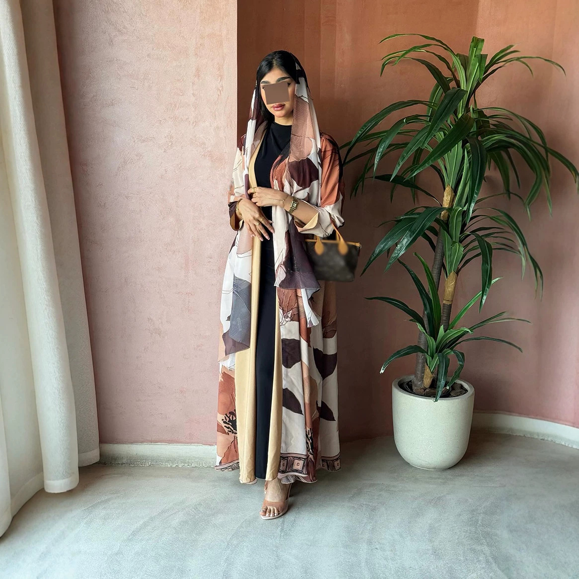 Eid Women Scarf Print Abaya Mu - Jalabiya Women Arabic 评论和价格