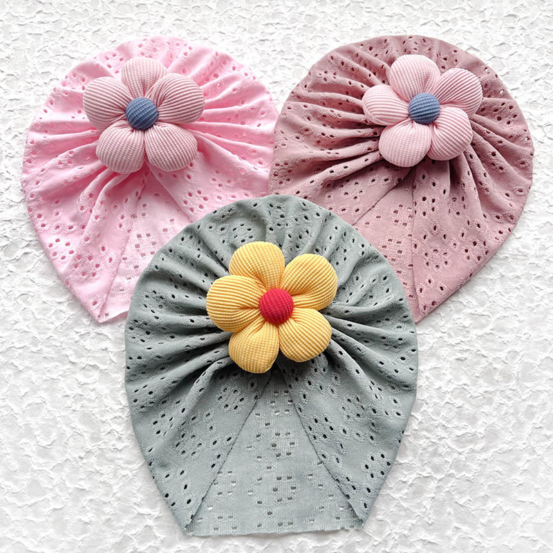 3D Flower Baby Turban Cap Summ - Ethnic Fashion India 评论和价格