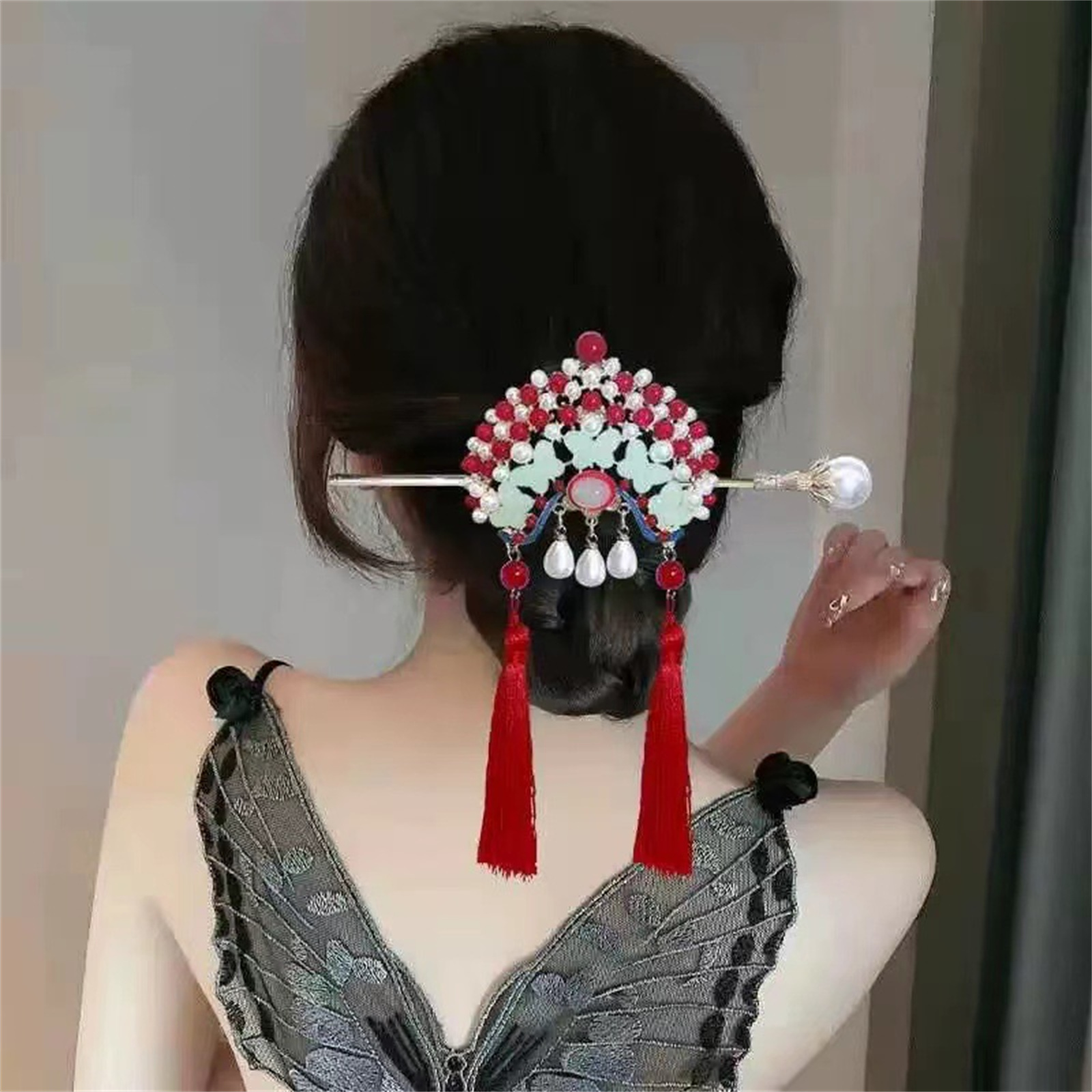 Ethnic Style Hairpin For Women - Ethnic Fashion Style 评论和价格