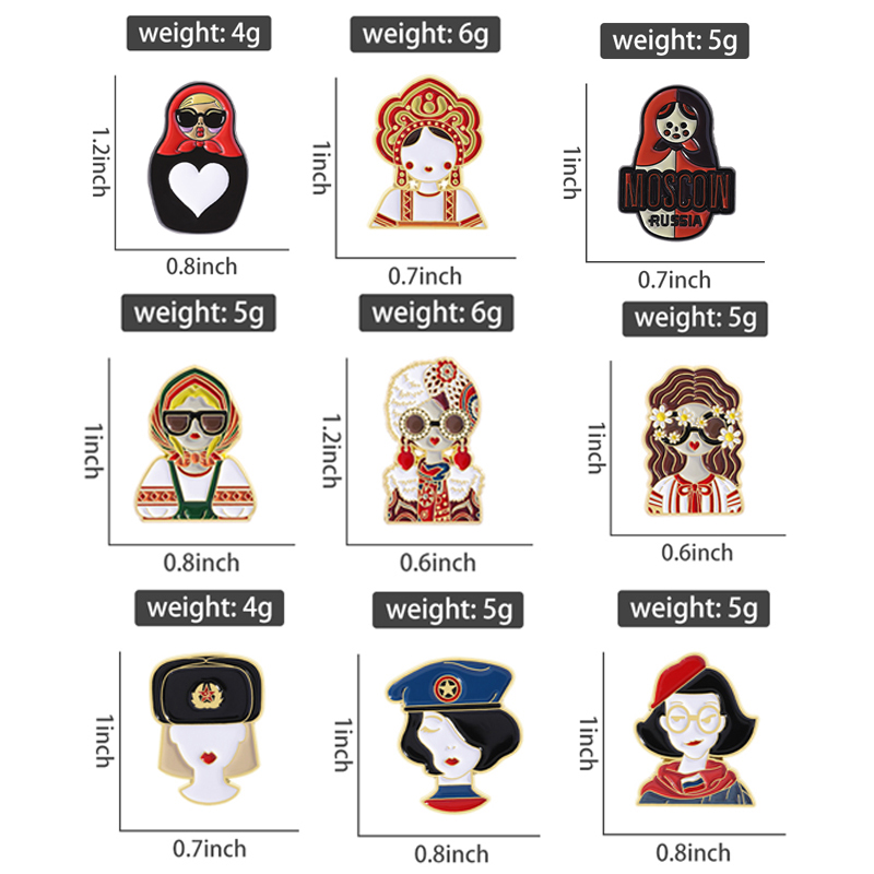 Cartoon Russian Girls Characte - Ethnic Fashion Images 评论和价格
