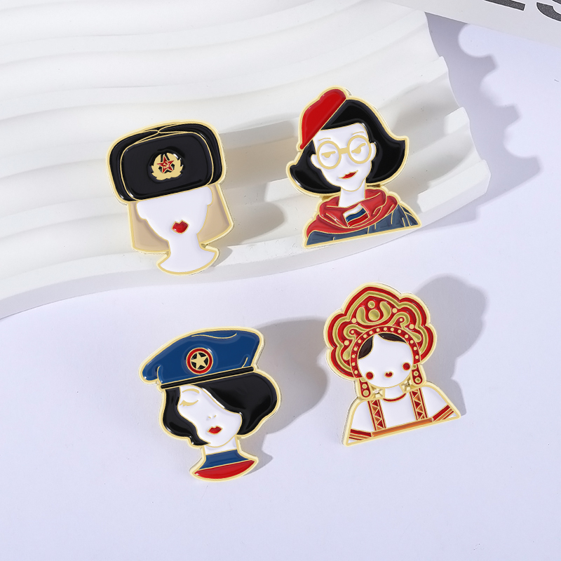 Cartoon Russian Girls Characte - Ethnic Fashion Images 评论和价格