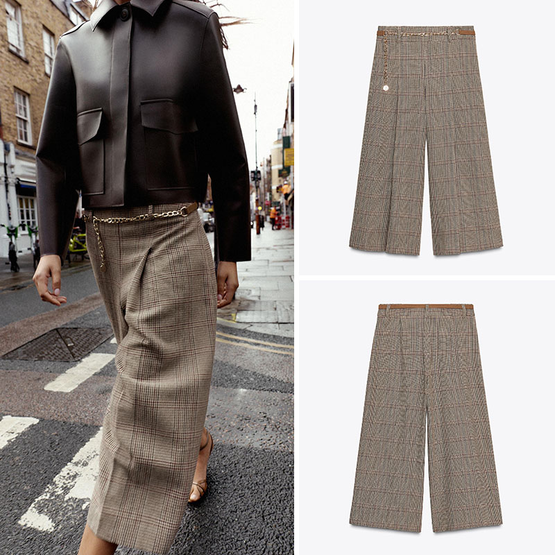 High Waist Loose Plaid Long Ca - Ethnic Clothing & Online Fashion Store Khaadi Uk 评论和价格