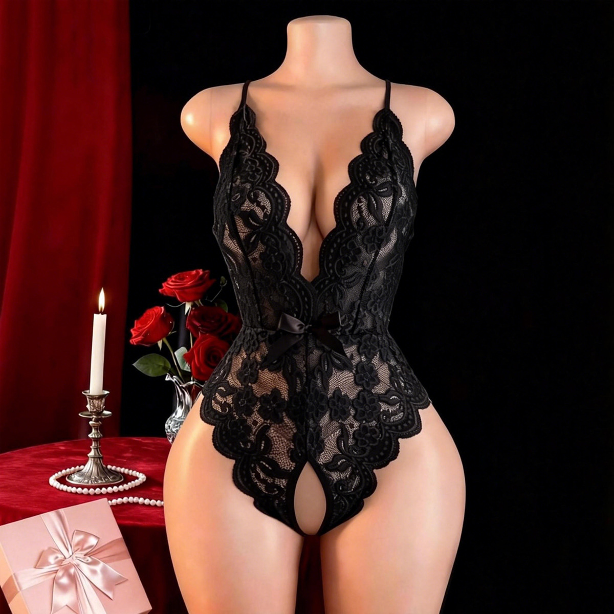 Hot Crotchless Sexy Lingerie F - Ethnic Outfit 评论和价格