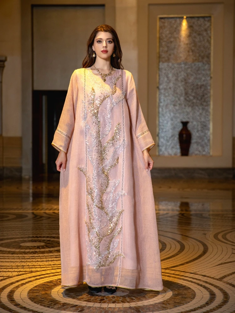 Eid Muslim Party Dress for Wom - Jalabiya Women Arabic 评论和价格
