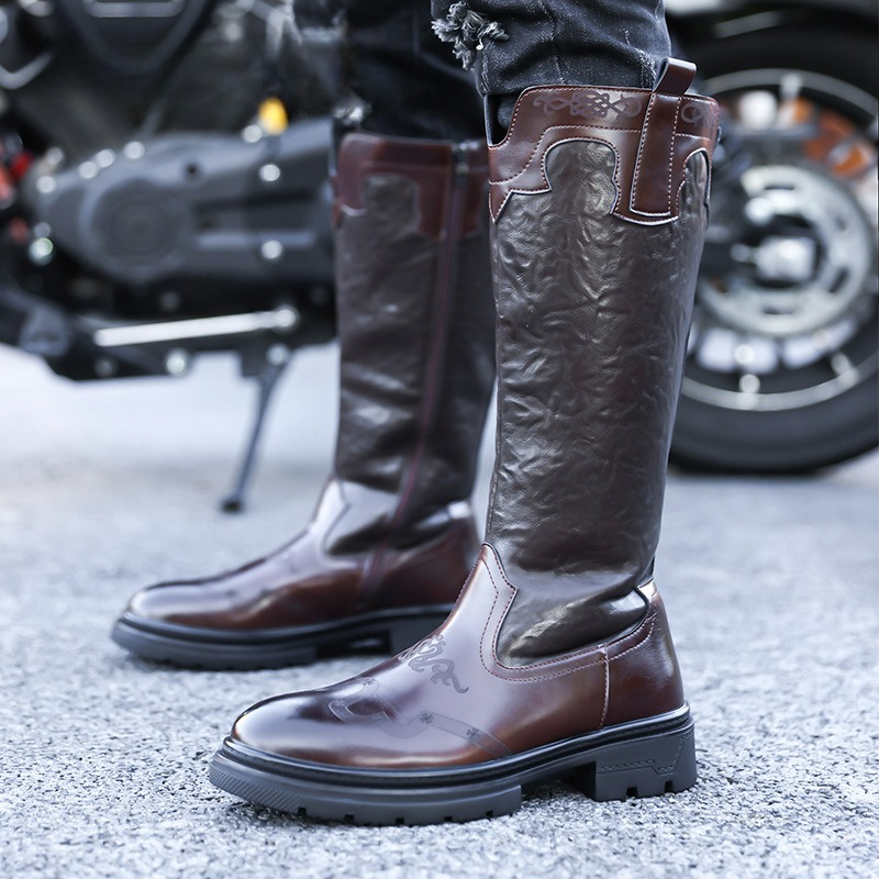 Men's Mid-calf Boots High Qual - Ethnic Fashion Men 评论和价格