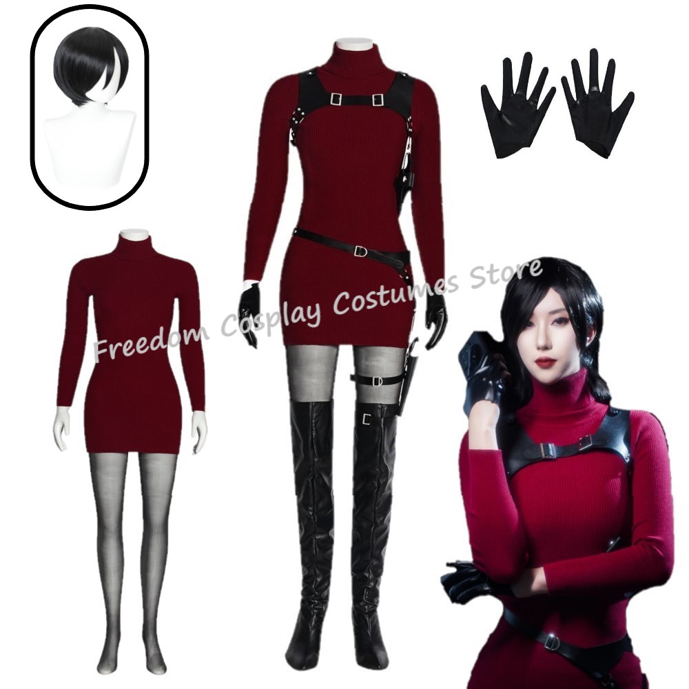 Female Ada Cosplay Wong Costum - Ethnic Outfit 评论和价格