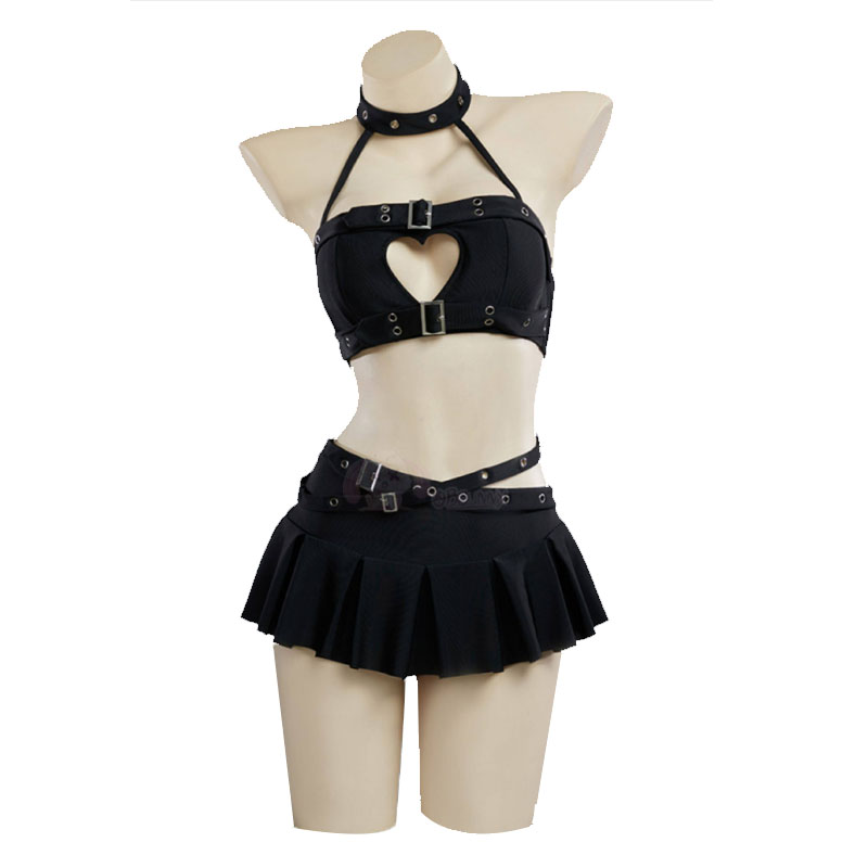 Gothic Punk Heart Hollow Halte - Ethnic Outfit 评论和价格