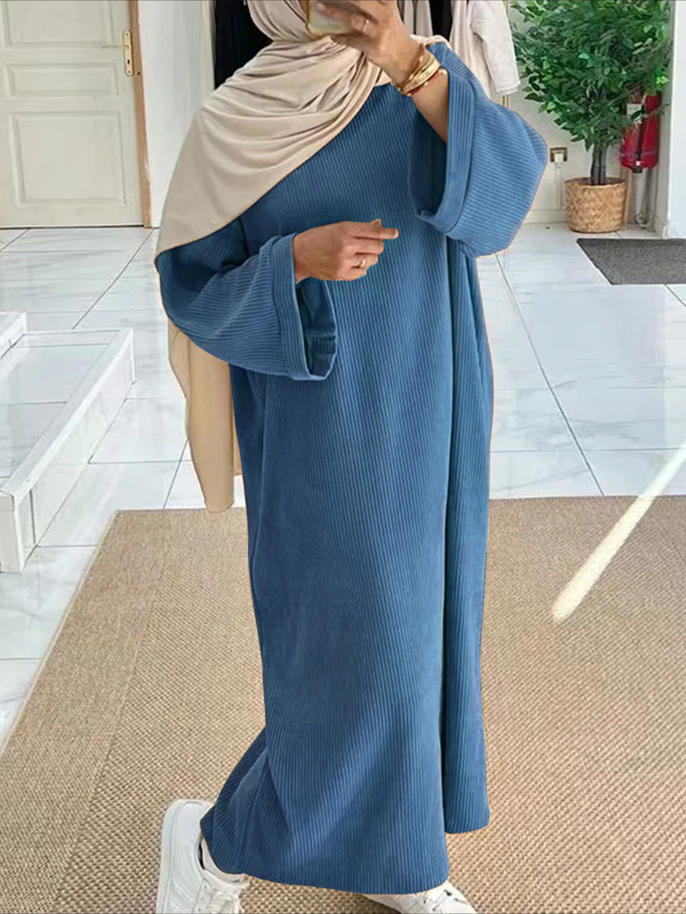 Eid Muslim Women Modest Dresse - Jalabiya Women Arabic 评论和价格