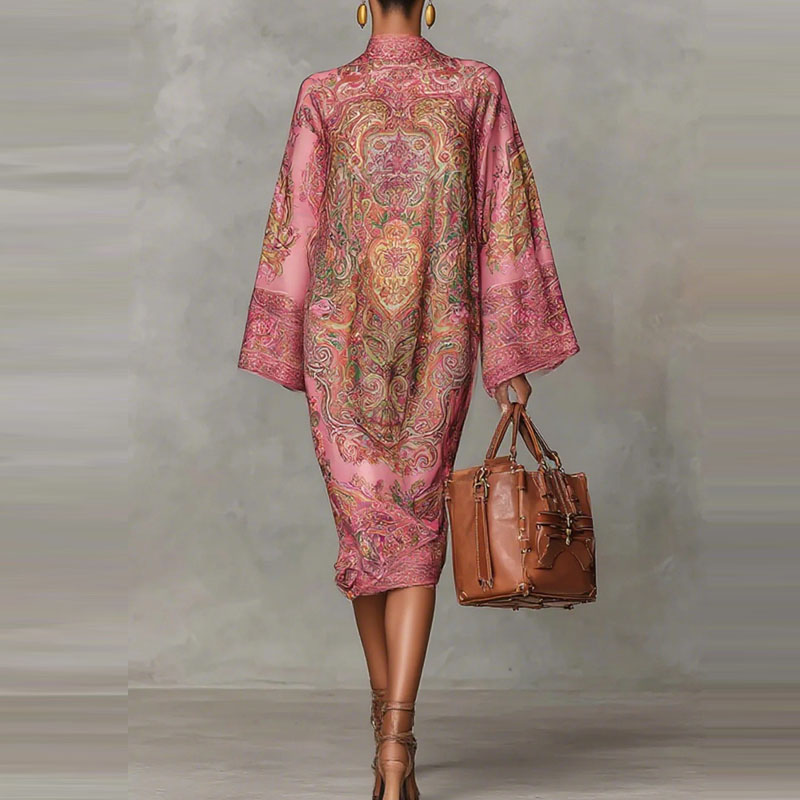 Horn sleeve loose casual holid - Ethnic Fashion Runway 评论和价格