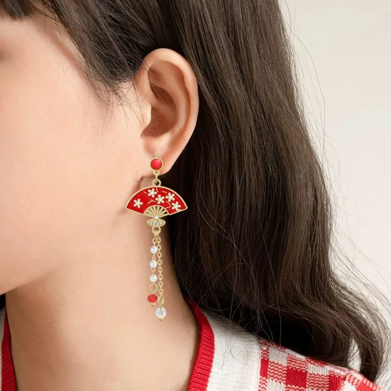 2025 Chinese New Year Red Earr - Ethnic Fashion Designer 评论和价格