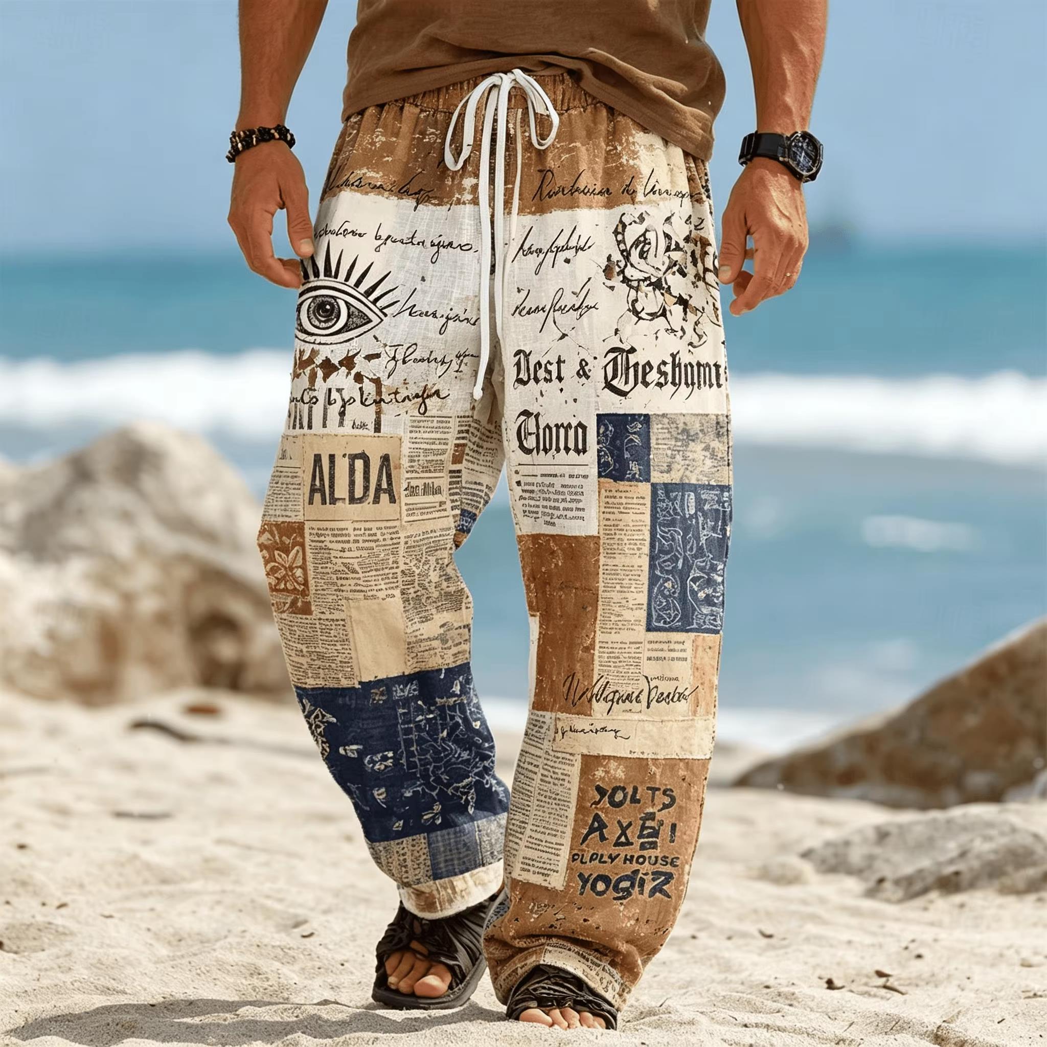 Summer Fashion New Bohemian Et - Ethnic Fashion Men 评论和价格