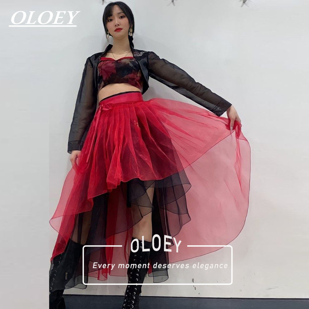 OLOEY Modern Red Black Concert - Hanbok Modern Set 评论和价格